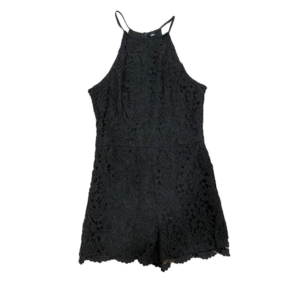 Black Eyelet Romper